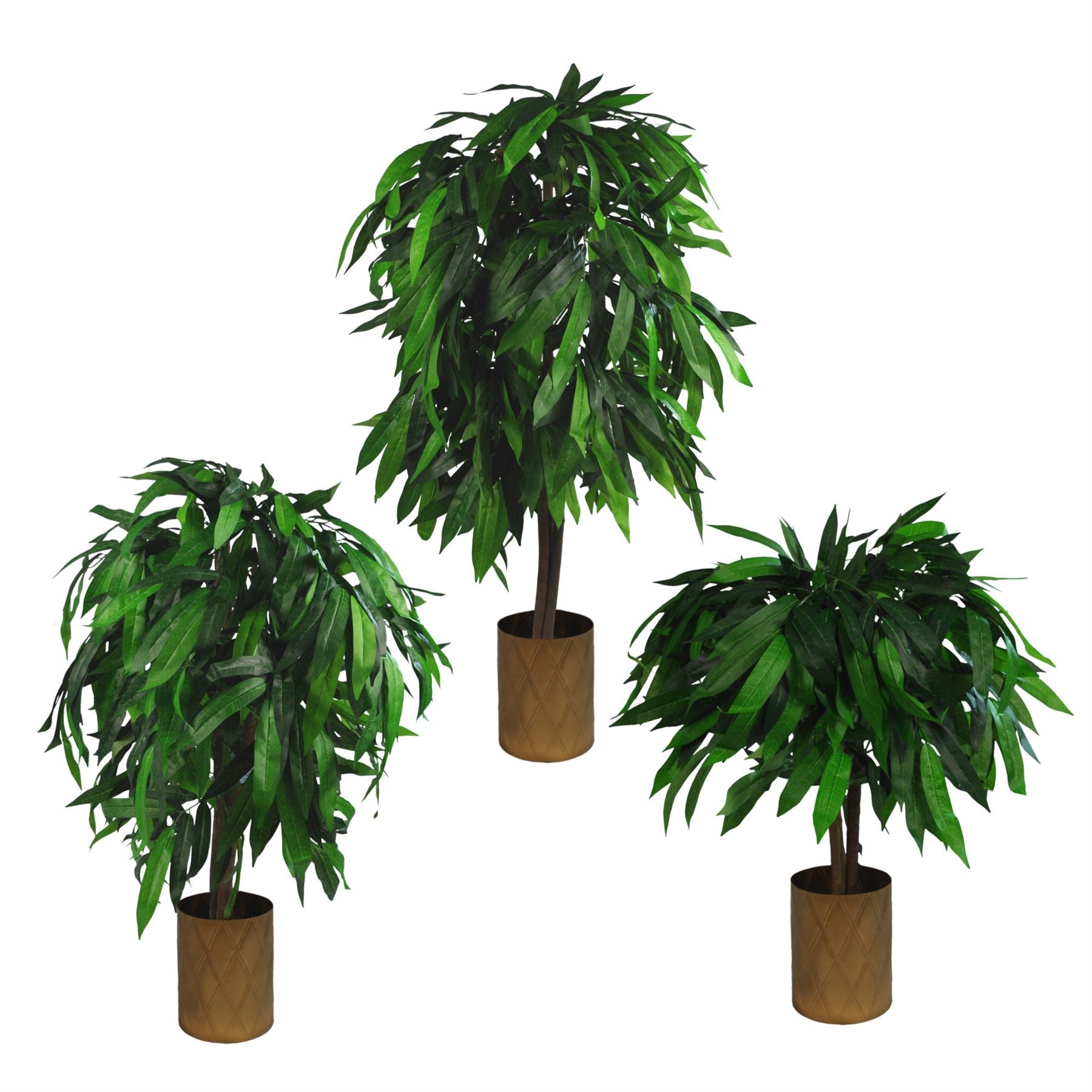 80cm Artificial Mango Tree Plant Metal Planter-4