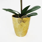 Artificial Orchid Plant Dark Pink Gold Pot 54cm-3