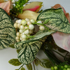 Artificial Pink Lily Wreath-3