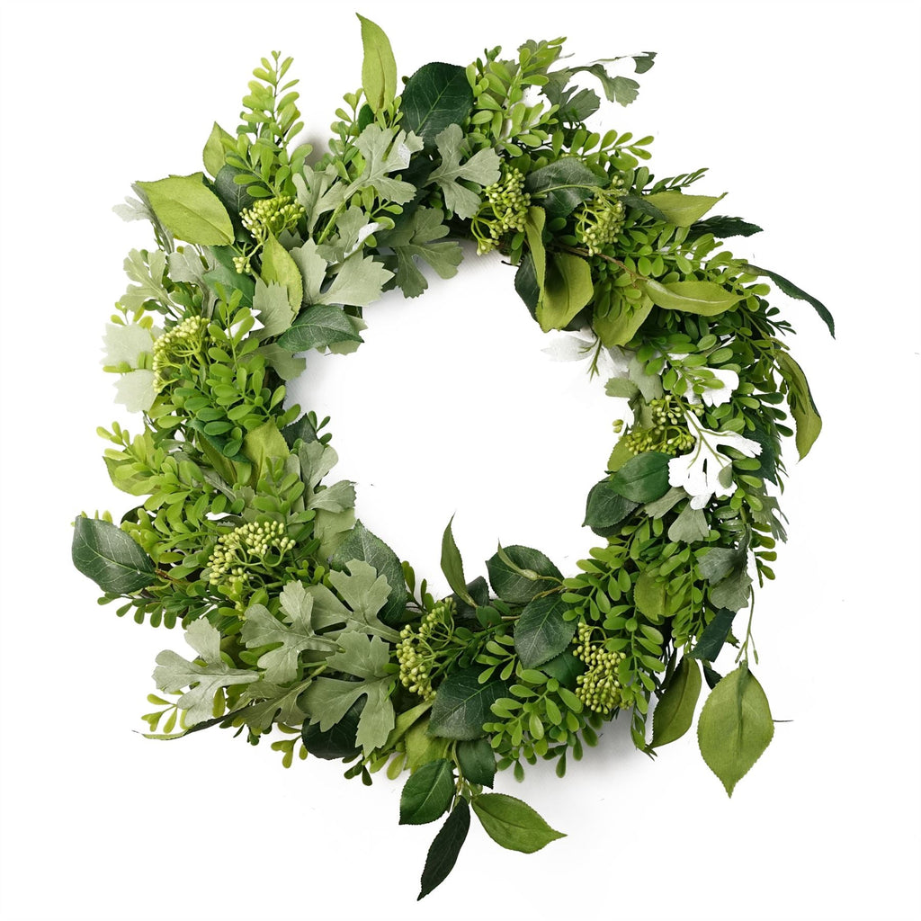 Artificial Wreath Fern Leaf-0