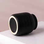 Ceramic Plant Pot Planter Flower Vase Black 13 x 13 x 14cm-3