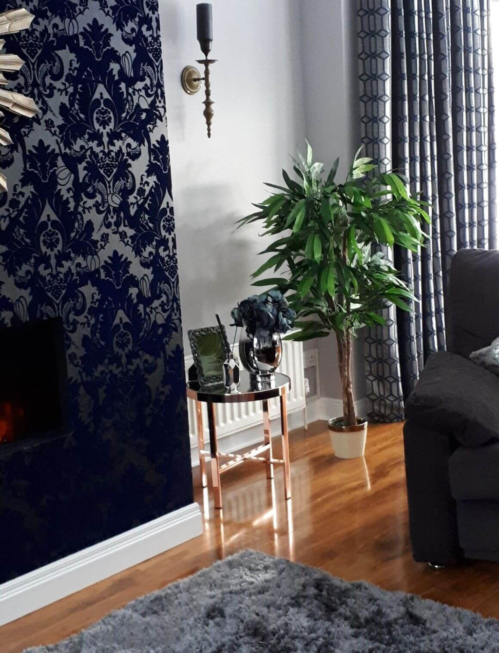 80cm Artificial Mango Tree Plant Metal Planter-3