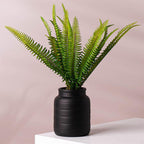 Ceramic Plant Pot Planter Flower Vase Black 13 x 13 x 14cm-0