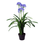 Artificial Blossom Tree 90cm Blue Flower Plants-0