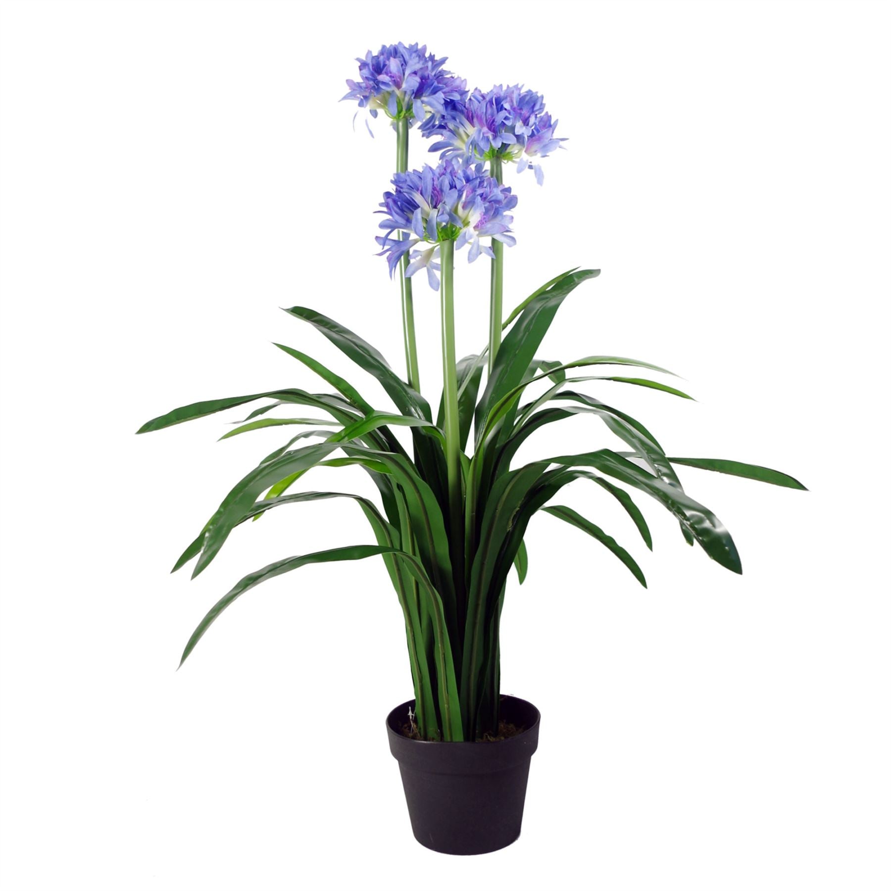 Artificial Blossom Tree 90cm Blue Flower Plants-0