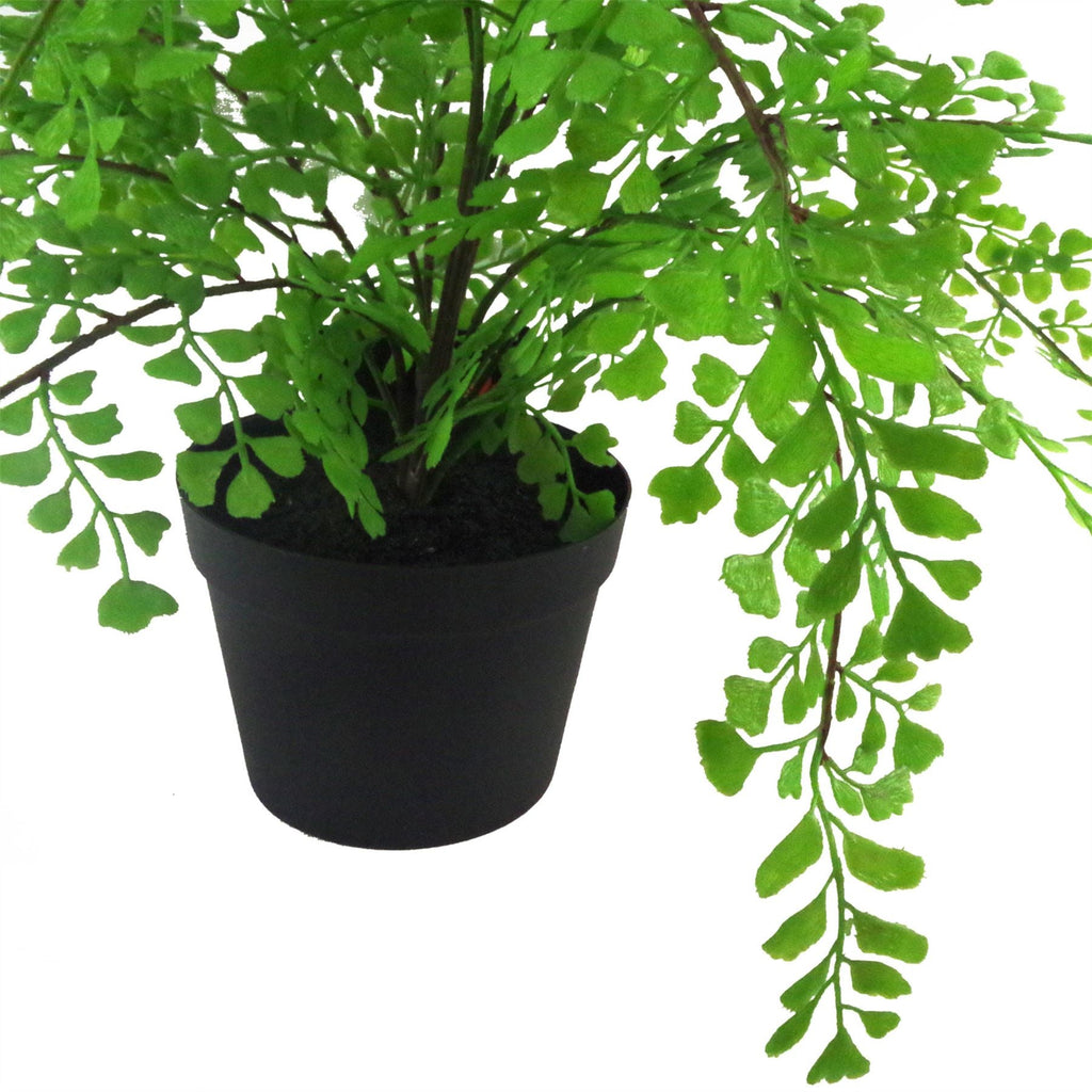Artificial Fern Plant Pot Maidenhair Fern 35cm Leaf Design UK Realistic Plant Botanik-2