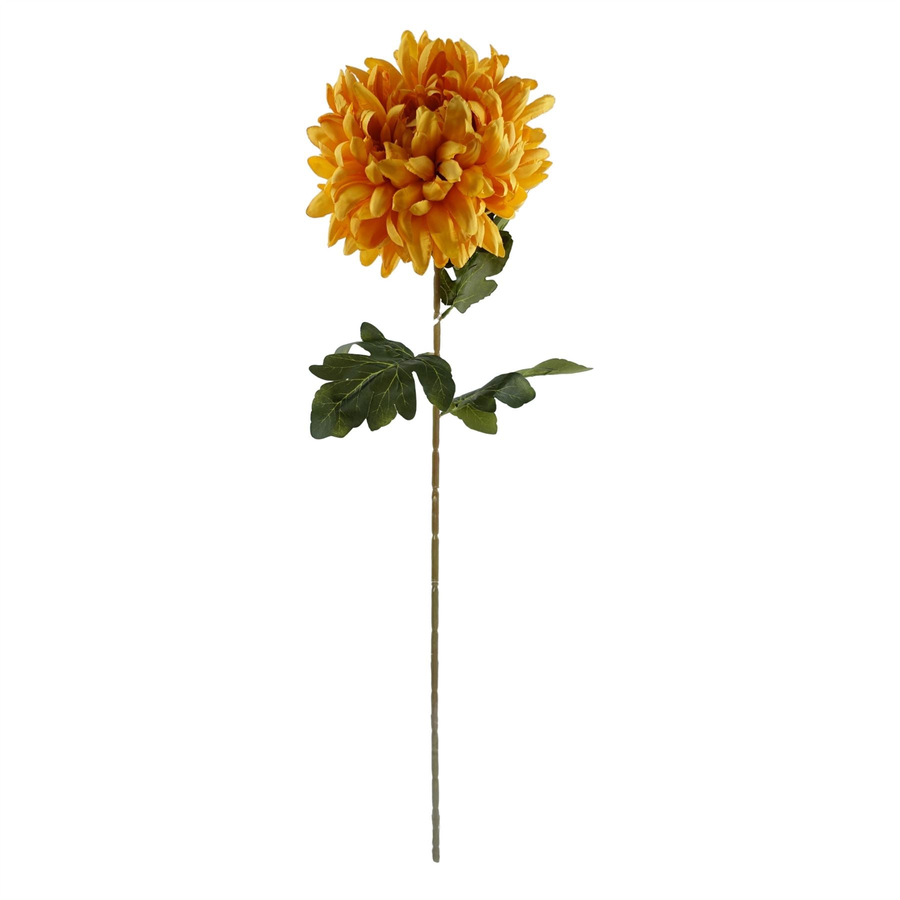 Leaf 100cm Yellow Chrysanthemum Glass Ball Vase-1
